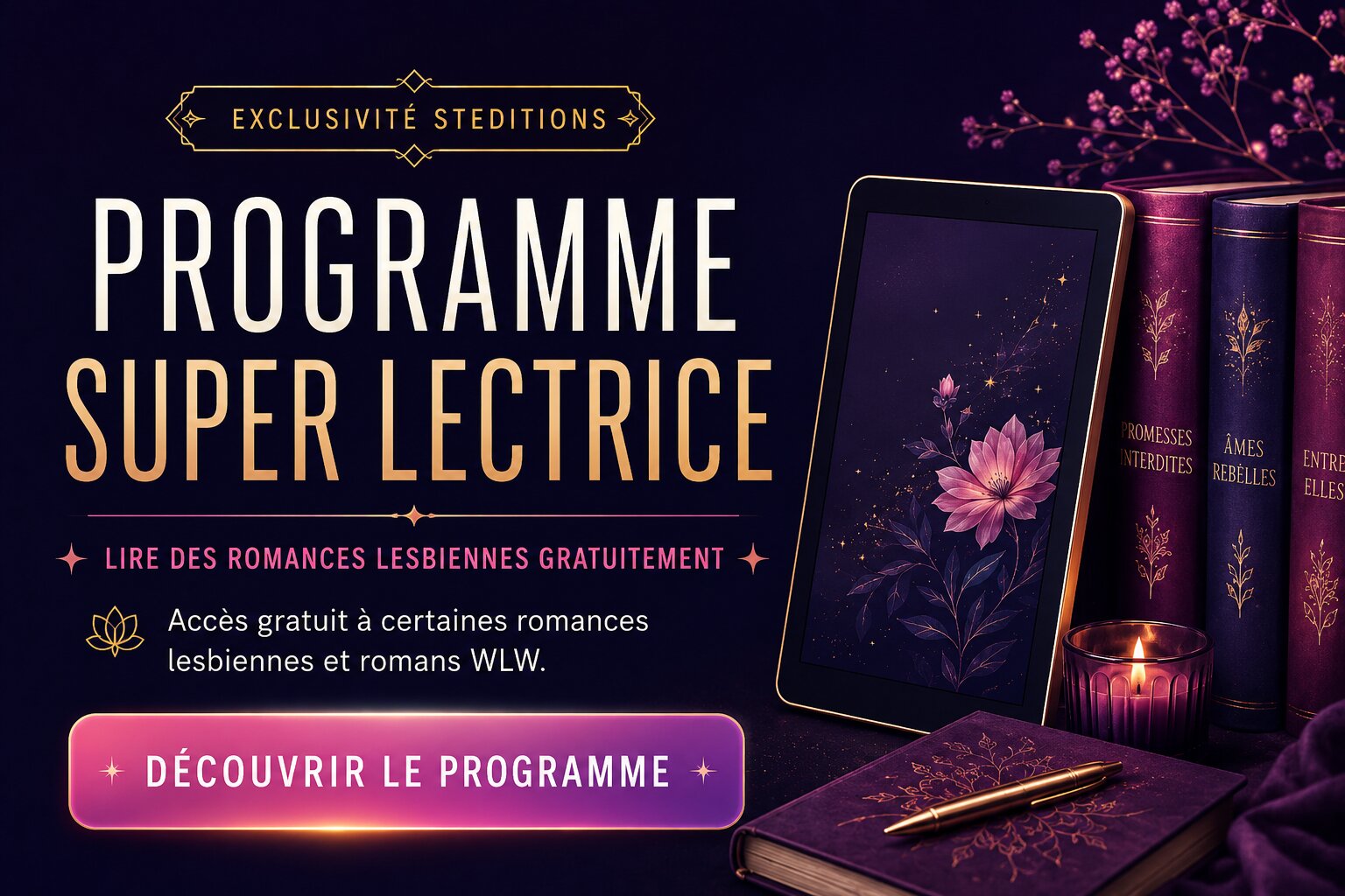 Programme Super Lectrice — lire des romances lesbiennes gratuitement